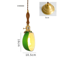 Suspension Loft en Cuivre et Verre Vintage