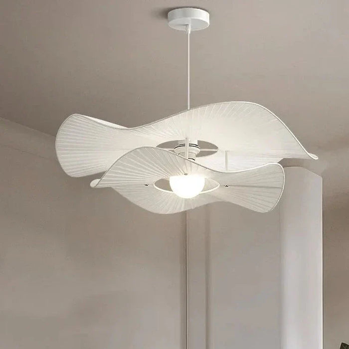 Lustre Nordique en Tissu avec LED pour Décoration Maison - Modèle Fleur