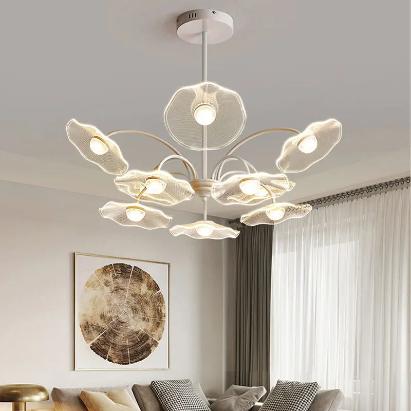 Lustre de salon moderne blanc décor à la maison LED suspendu pour hall chambre Loft salle à manger cuisine