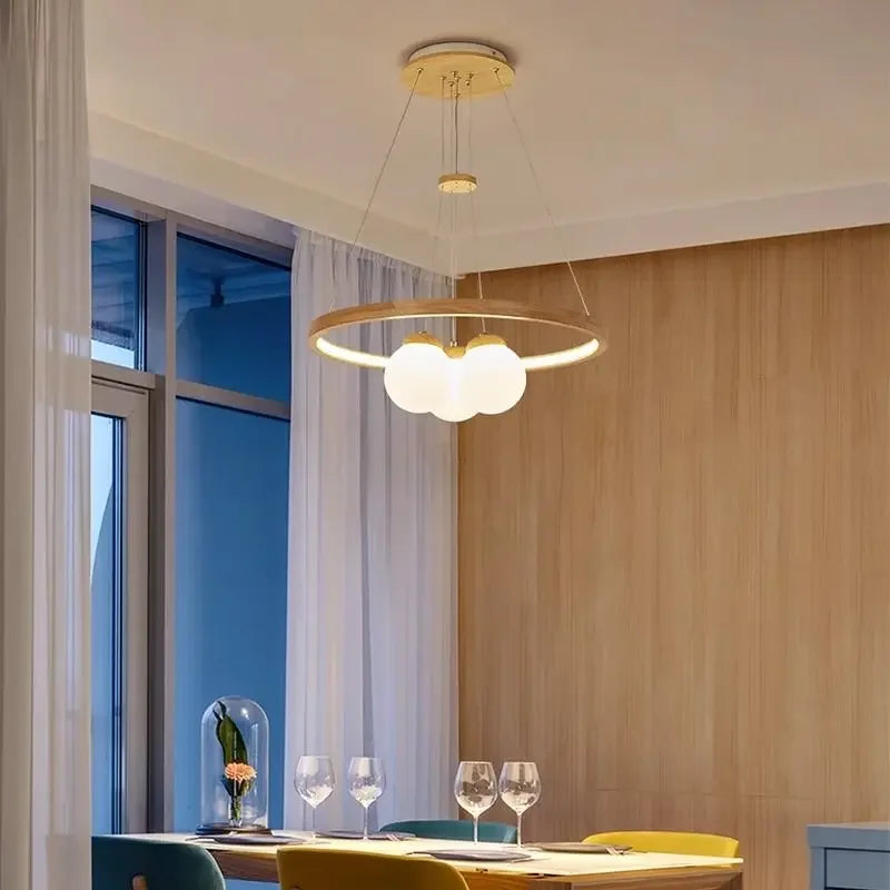 Plafonnier LED Sphère en Verre Design Moderne