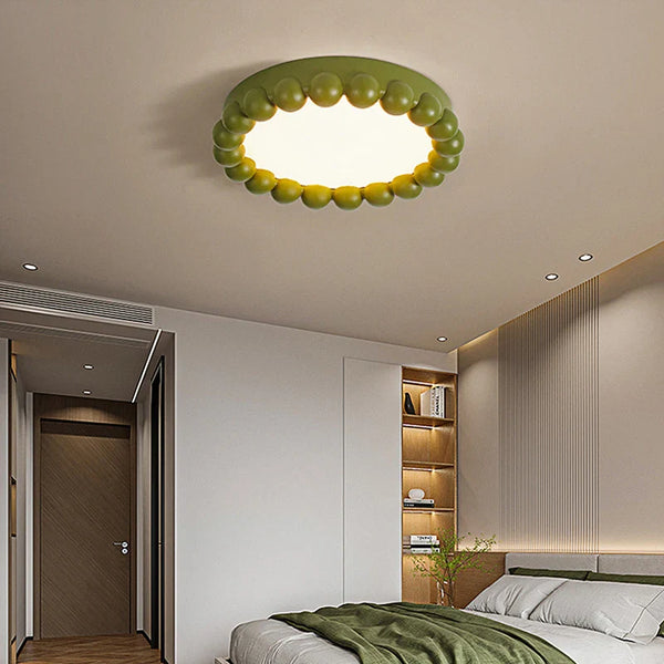 Plafonnier LED circulaire Nordic Cream Style