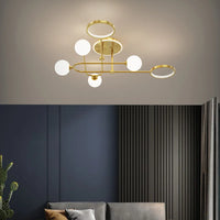 Lustre LED Moderne en Verre Suspendu - Livraison Directe