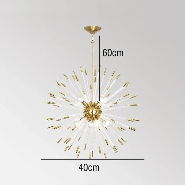 Lustre de Luxe Nouveau : Design Cristal Pissenlit LED Suspendu