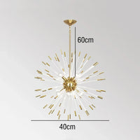 Lustre de Luxe Nouveau : Design Cristal Pissenlit LED Suspendu