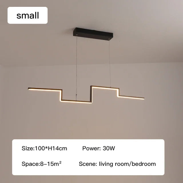 Lustre LED Design Réglable pour un Intérieur Moderne