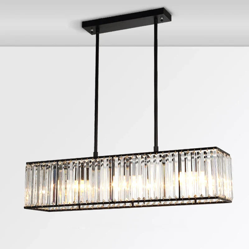 Lustre en cristal style américain moderne.