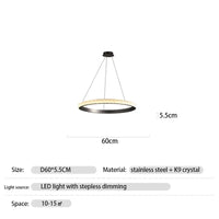 Lustre de luxe en cristal pour hôtel et villa - Élégance Intemporelle