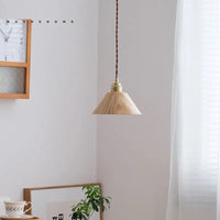 Suspension LED en bois au design nordique loft et moderne