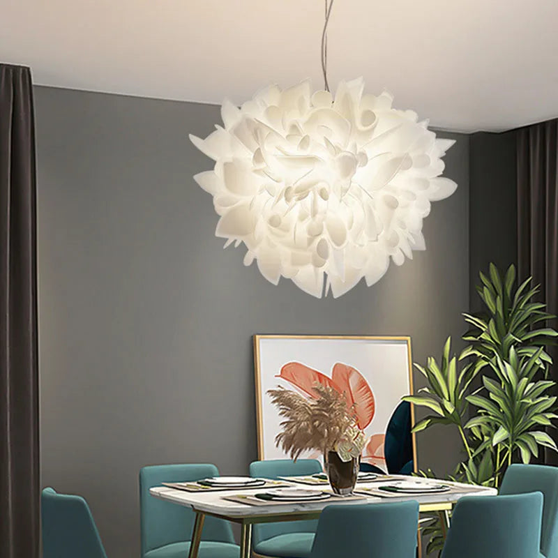 Lustre LED Floraison Acrylique pour Intérieur Moderne