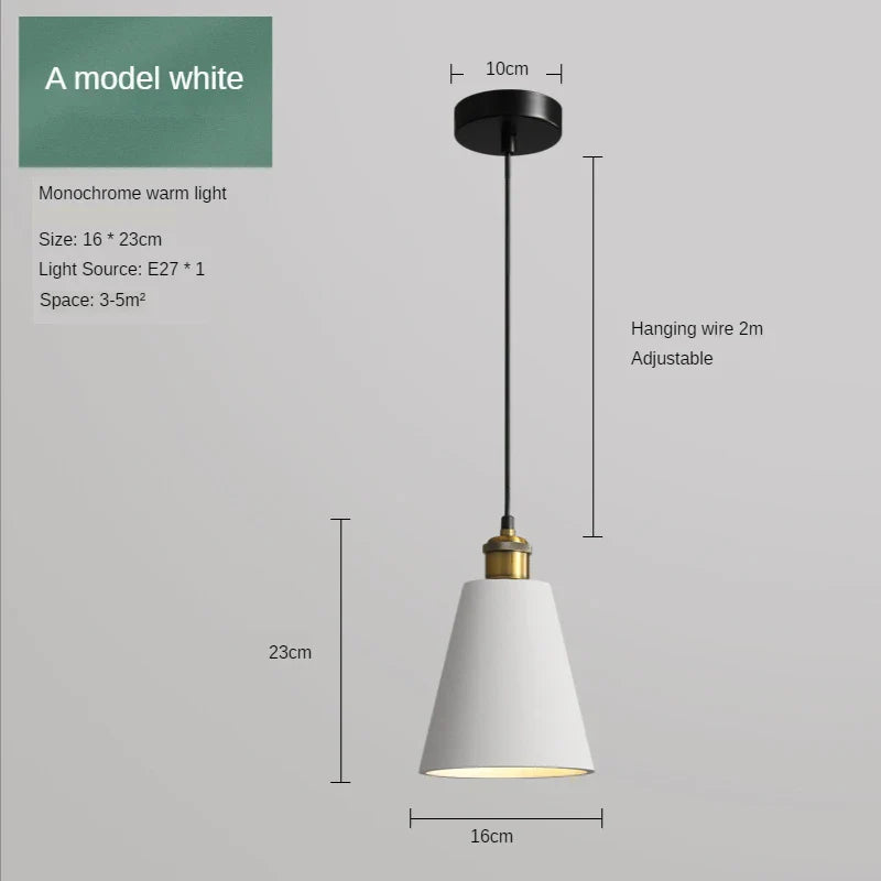 Suspension LED Industrielle chic