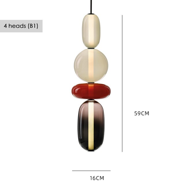 Suspension Luxe en Verre Nouvé.