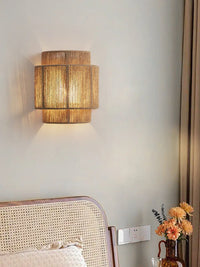 Applique murale en corde de chanvre pour une ambiance zen.