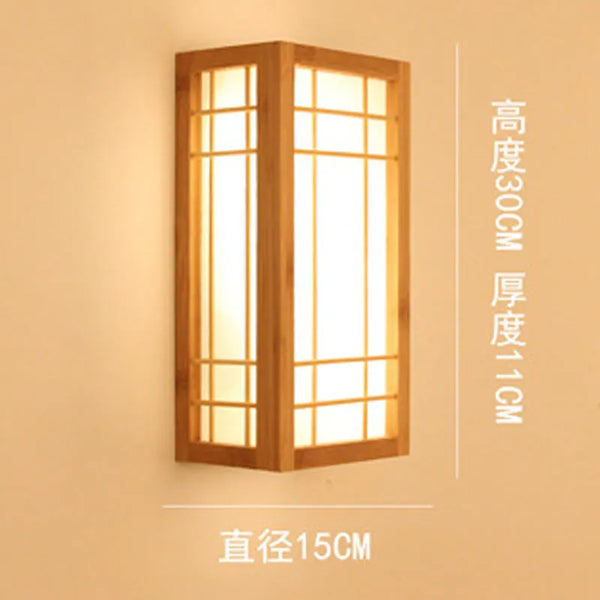 Applique murale LED en bambou naturel pour hôtel de luxe