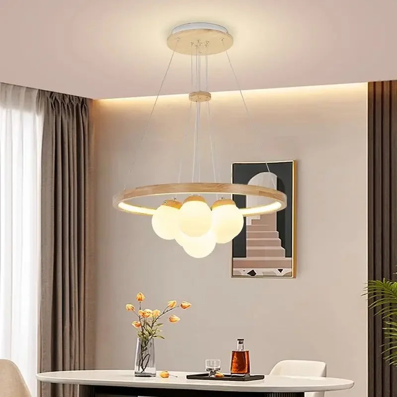 Plafonnier LED Sphère en Verre Design Moderne