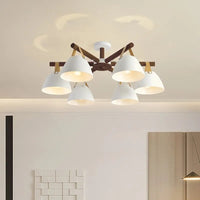 Plafonnier LED Bois & Cuir