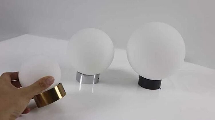 Plafonnier Led Globe en Verre