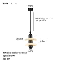 Suspension Design en Marbre Moderne