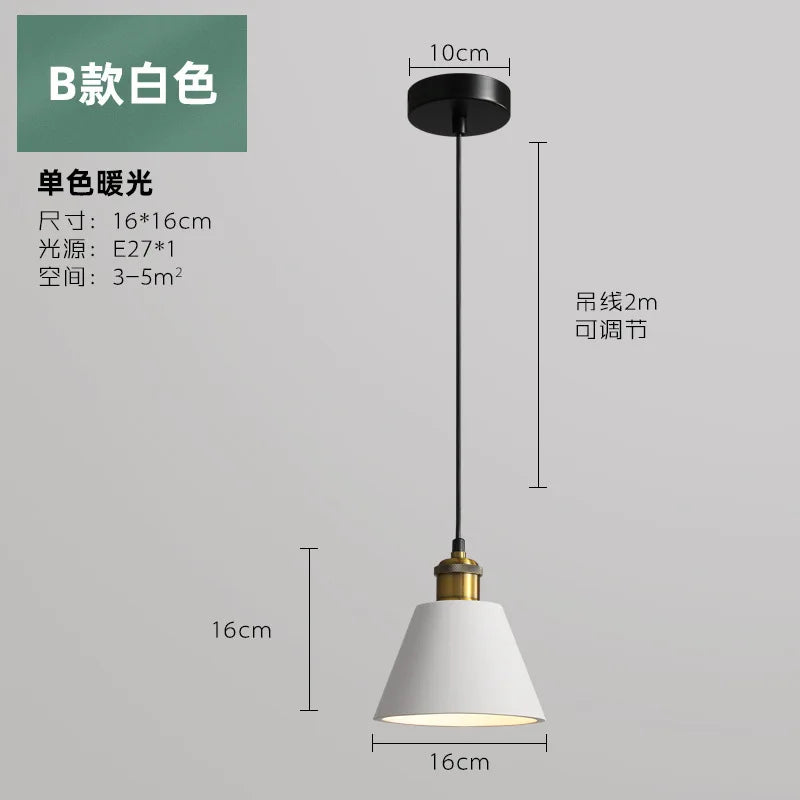 Suspension LED Industrielle chic