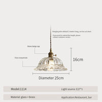 Suspension luminaire nordique en bois, verre et laiton - Style rustique moderne
