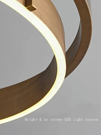Lustre de plafond en bronze LED pour une décoration intérieure élégante
