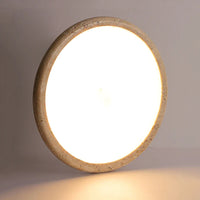 Plafonnier LED en travertin jaune de qualité supérieure