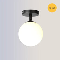 Plafonnier en verre rond nordique minimaliste moderne