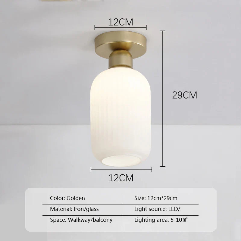 Plafonnier nordique en verre de luxe américain