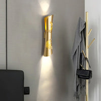 Appliques murales design en acier inoxydable pour intérieur