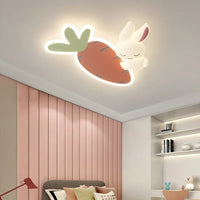 Plafonnier LED Lapin Blanc pour Chambre d'Enfant Princesses