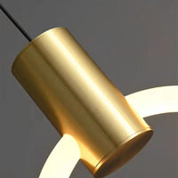 Lustre LED Minimaliste en Acrylique et Cuivre Gradation 3 Températures - LUXE