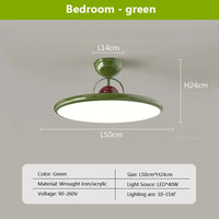 Plafonnier LED nordique en fer avec soucoupe volante - Luminaire décoratif d'intérieur