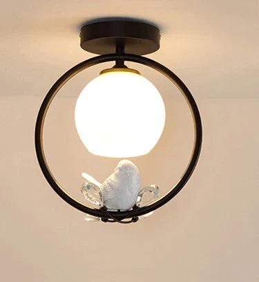 Plafonnier Nordik avec Motif d'Oiseau pour Balcon