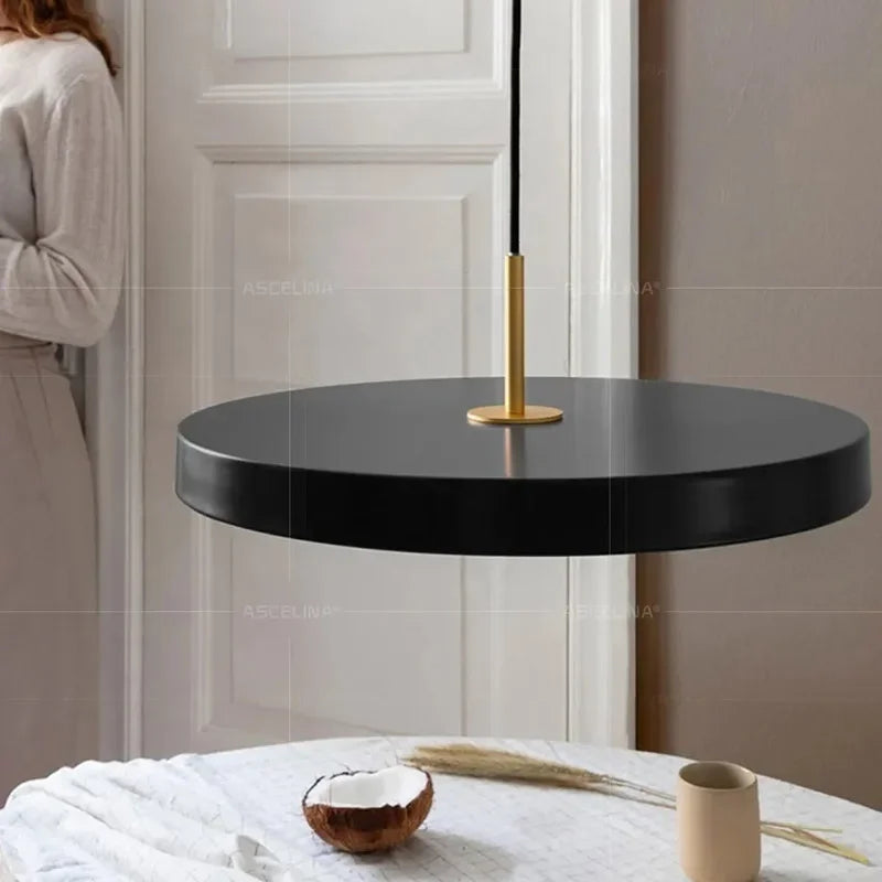 Suspension LED nordique multicolore "Disque Paradise"
