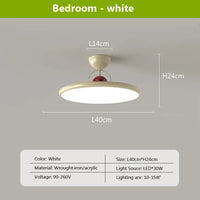 Plafonnier LED nordique en fer avec soucoupe volante - Luminaire décoratif d'intérieur