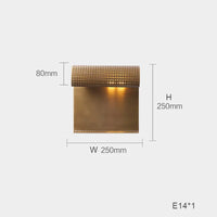 Applique murale LED design en laiton brossé
