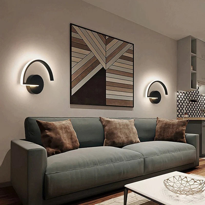 Applique Murale Art Nordique pour Salon - Design Minimaliste