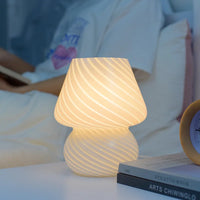 Lampe de bureau LED en verre de luxe