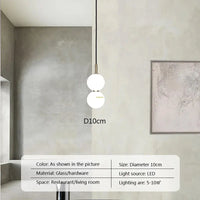 Suspension LED Nordica en verre gris fumé