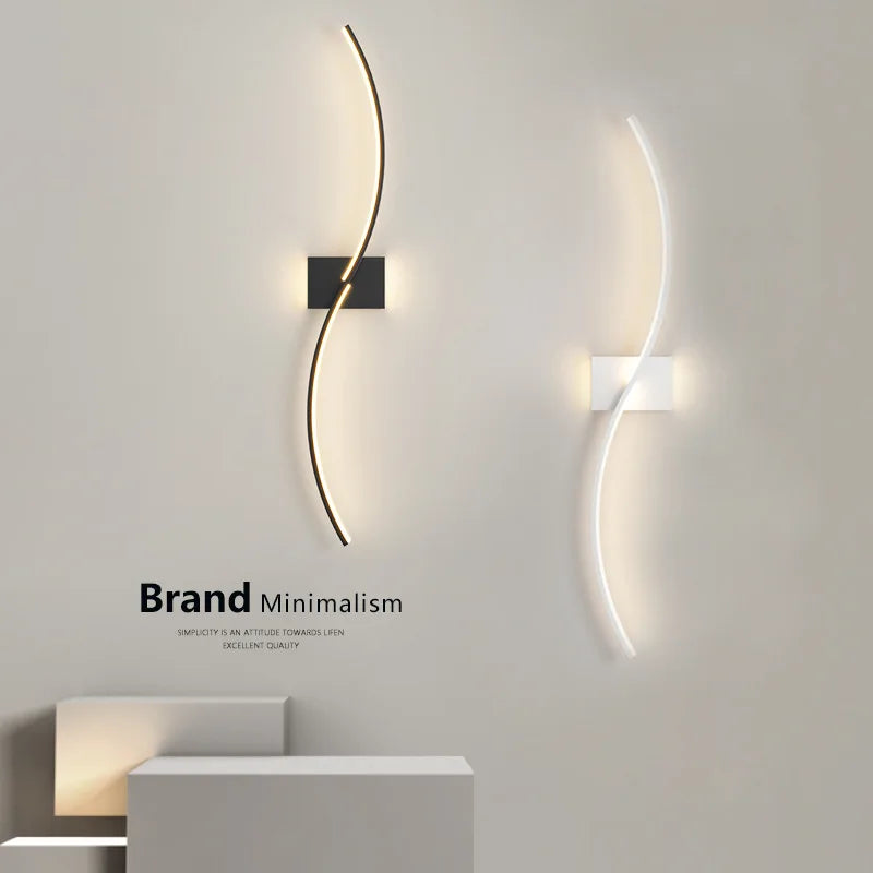 Applique Murale LED Moderne pour Salon et Chambre - Luminaire Design Grid TV Wall Lamp - Décoration Intérieure Chic