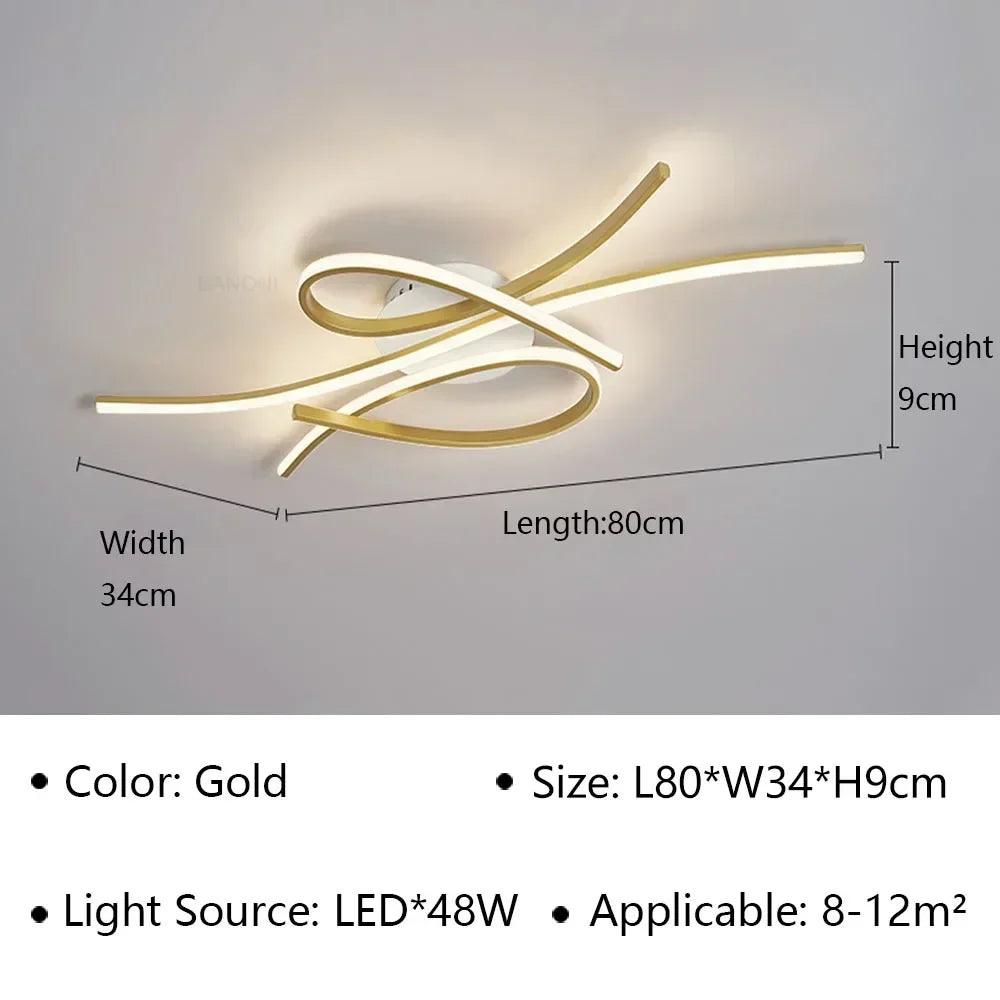 Plafonnier LED moderne pour hôtel et intérieur - Luxe illuminé