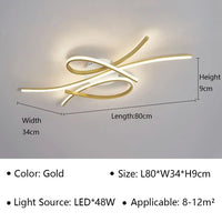 Plafonnier LED moderne pour hôtel et intérieur - Luxe illuminé