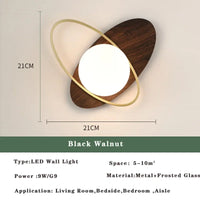 Lustre LED Moderne Nordic Gold & Black