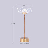 Lampe à poser vintage en métal doré Anila LED
