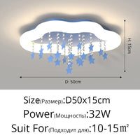 Lustre LED Nuage Multicolore