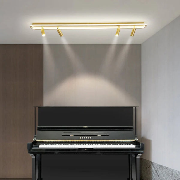 Lustre LED design pour éclairage intérieur gradation longue.