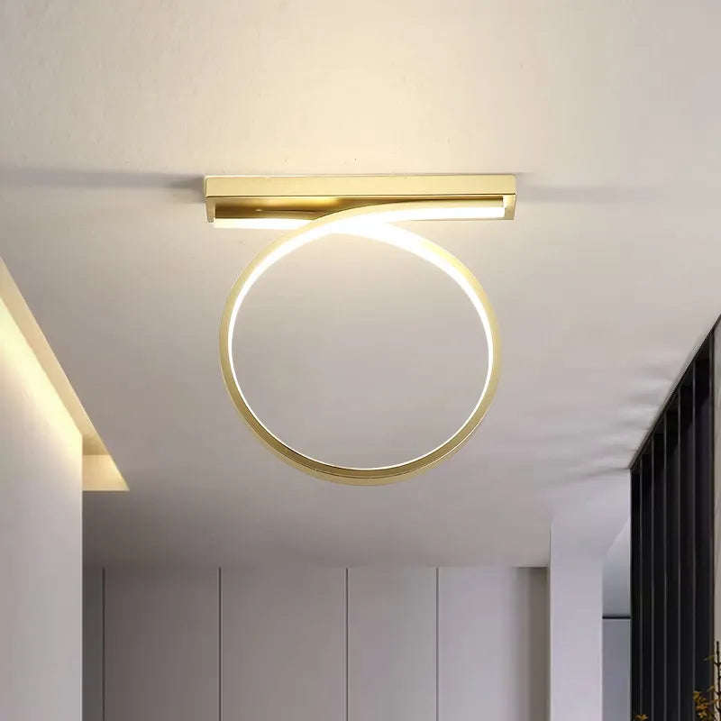 Plafonnier Déco Lumière Ronde Entrée - Style Moderne