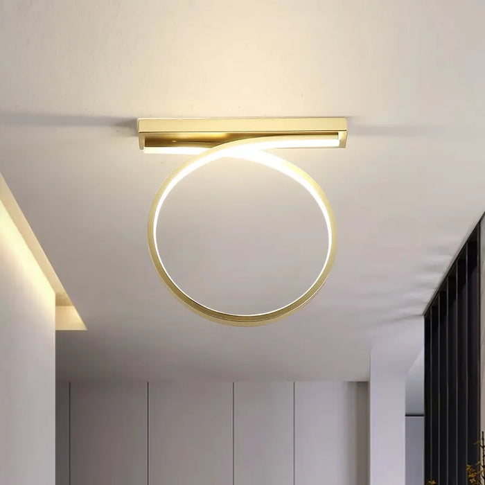 Plafonnier Déco Lumière Ronde Entrée - Style Moderne