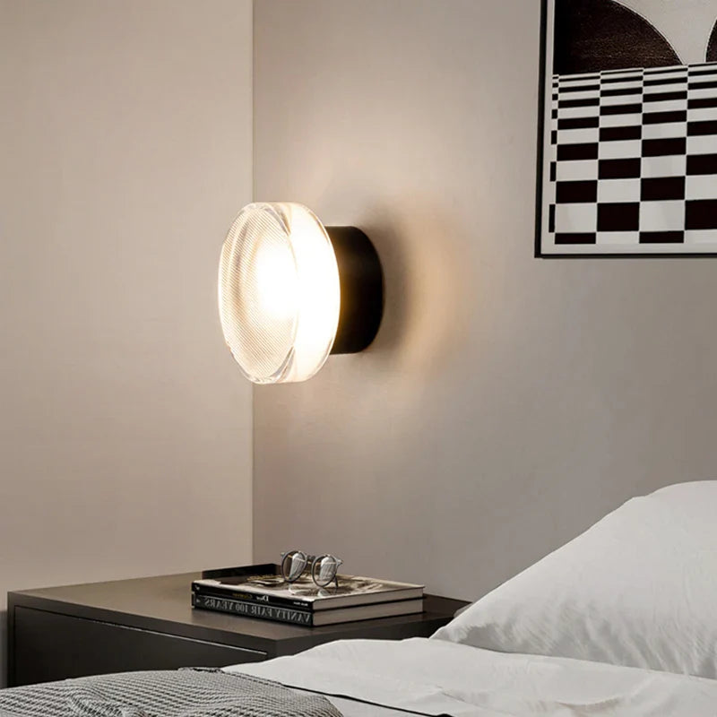 Applique Murale LED Luxe Moderne - Luminaire Décoratif Rond Doré