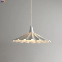 Suspension LED 30 cm Blanc: Design Japonais en Céramique