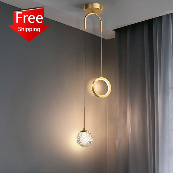Éclairage de suspension LED pour chambre à coucher - Style Moderne et Élégant